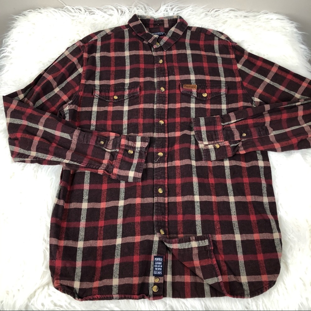 Penfield red plaid flannel shirt 273